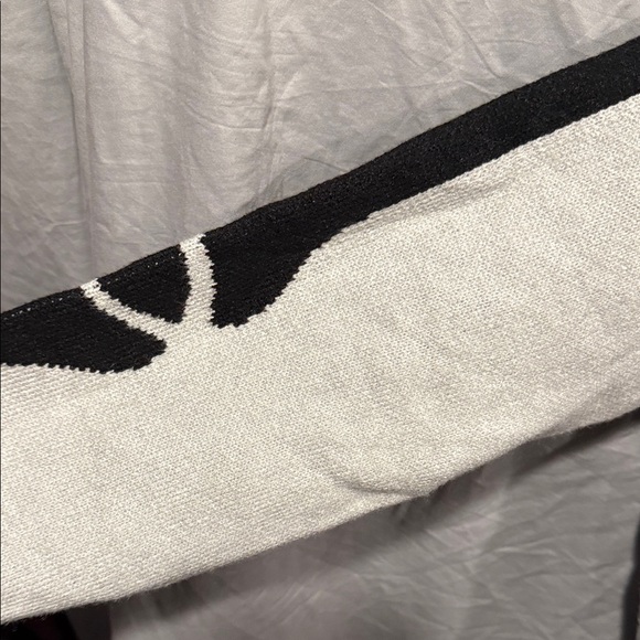 Women's Skeleton Cardigan Sweater - Black & White - Picture 11 of 15